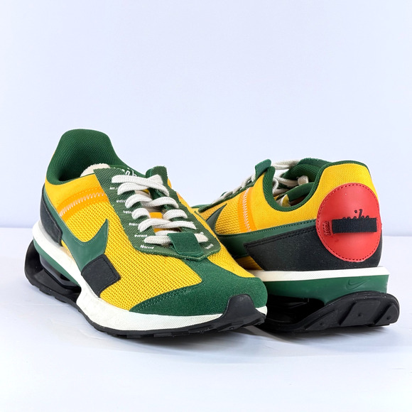 Nike Air Max Pre-Day University Gold Gorge Green Men Size 10.5 Lace Up Low Top - Picture 2 of 11